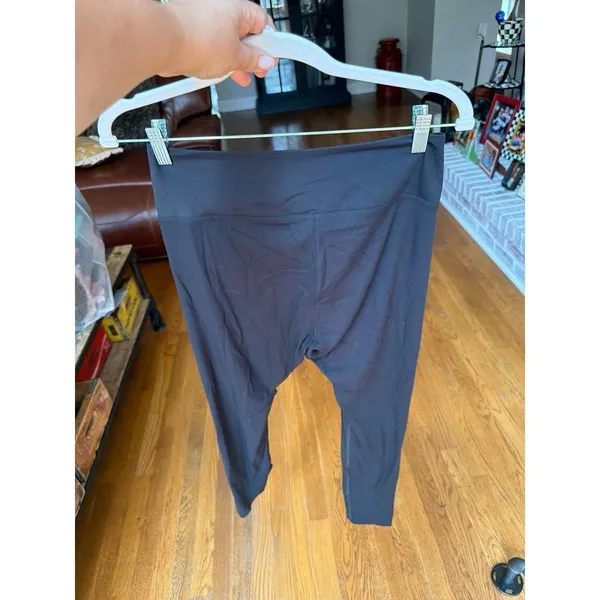 Gymshark crossover leggings black color distinct V women's large - Image 4