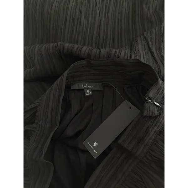 Lulus Midsummer Memories Black Mid-Rise Maxi Skirt size Small NWT - Image 3