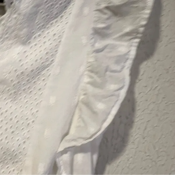 American Eagle Outfitters White Eyelet Cotton Romper size small - Image 9