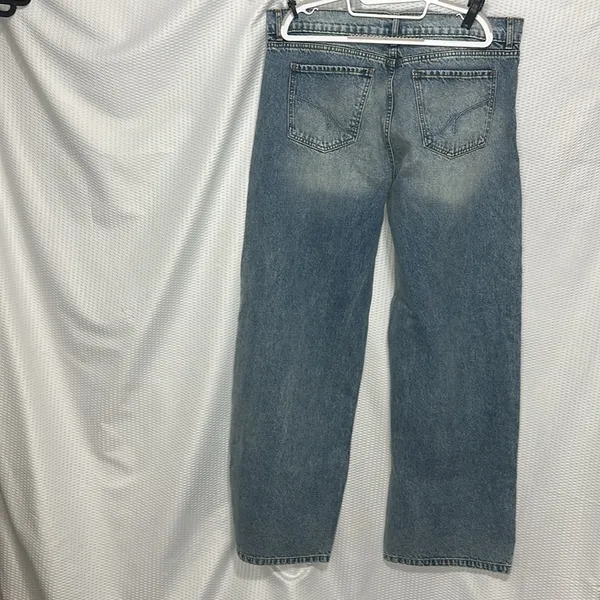 REVICE new with tags Baggy, Straight Leg Jeans in Faded Blue Wash - Image 5