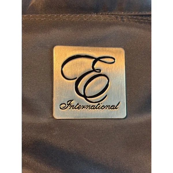 EC International Black Nylon Lg Zippered Tote Bag Travel Carryall Shoulder Bag - Image 8
