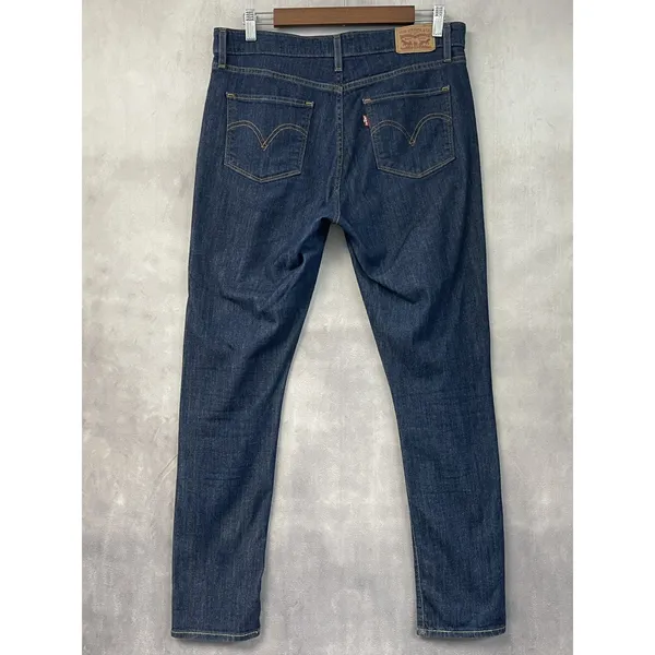 Levis Classic Mid Rise‎ Skinny Jeans Womens 31 Dark Wash Stretch Minimal Indie - Image 2