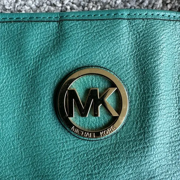 Michael Kors Tote Bag Teal‎ Gold - Image 3