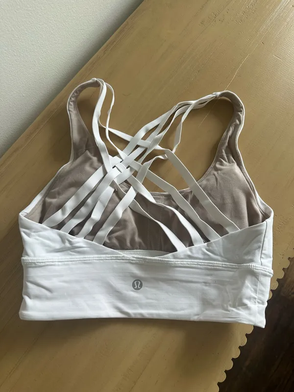 Lululemon Free To Be Moved Bra White 6 - Image 2