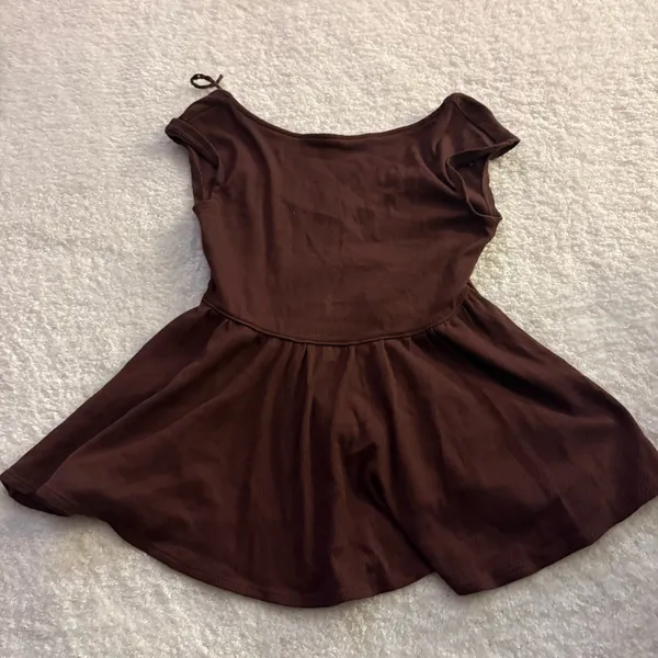NWOT Free People Remember Me Tunic in chocolate. Size Small - Image 3