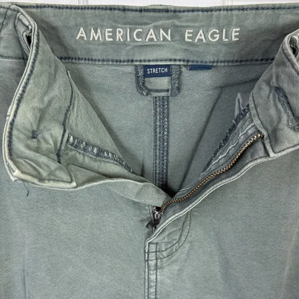 American Eagle Women’s Stretch High-rise Straight Leg Cargo Pant W2121 Sz 10 - Image 4
