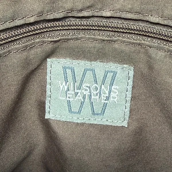 Y2K Wilsons Leather Crossbody Bag Womens Medium Brown Classic 90s Off Duty Vtg - Image 3