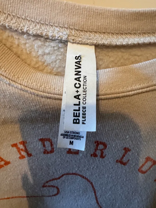 Bella Canvas tan crewneck - Image 3