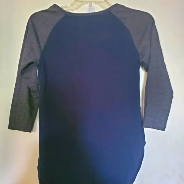 3/4 sleeve baseball tee Blue - Image 8