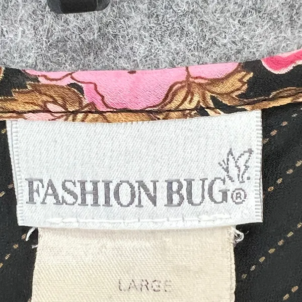 Fashion Bug Vintage 90s Floral Babydoll Top L Cinched Bust Y2K Romantic Fairy Grunge Blouse - Image 11