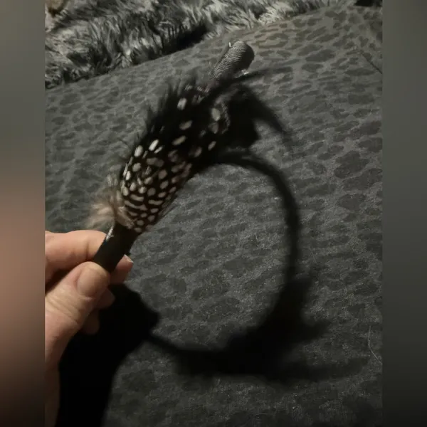 Black Feather Headband - Image 3