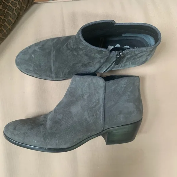 Sam Edelman‎ Petty Suede Ankle Boot Gray Size 7.5 - Image 2