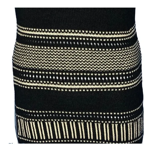Roxy Knit Sweater Dress XS Gray White Cozy Cabin Core Fall Winter Dress - Image 6