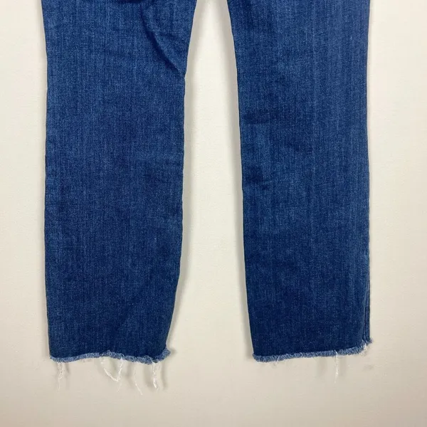 Judy Blue Jeans Womens 11/30 Blue Boot Cut Medium Wash Frayed Hem‎ Stretch Denim - Image 11