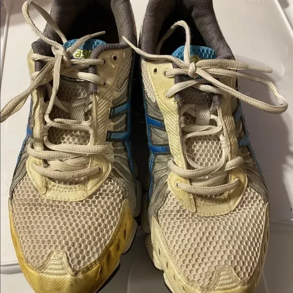 ASICS Gel Kushon 3 Running Shoes White Blue Women’s Size 10 Athletic Sneakers - Image 5