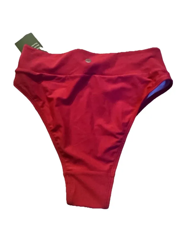 Halara Bikini Bottom -High Rise Red Women's Size Small - Image 5