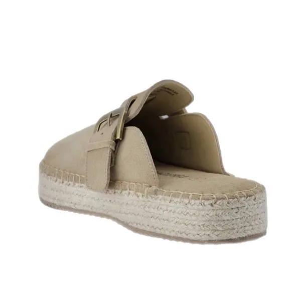 NEW Haute Hippie Aria 100% Suede Buckle Espadrille Tan Slip-On Mule Clogs US 9.5 - Image 15