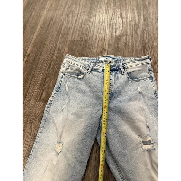 Old Navy Ankle Jeans Womens Size 12 The Power Jean High-Rise Straight Blue Denim - Image 11