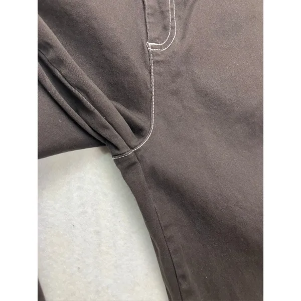 Bagatelle Wide Leg‎ Pants Womens 6 Brown Contrast Stitch High Rise - Image 8