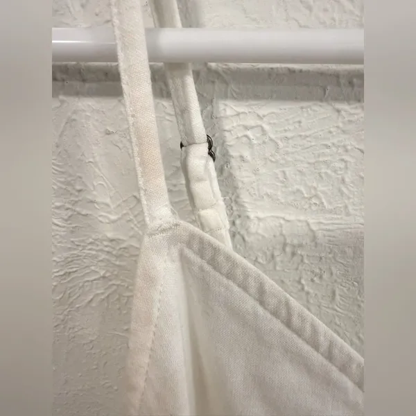 Abercrombie & Fitch White Wrap Apron Mini Dress – Size Small - Image 7