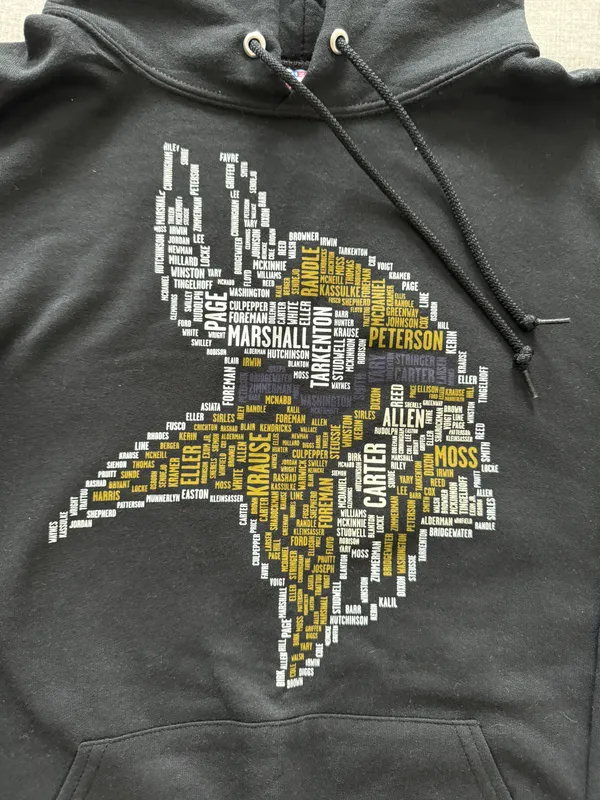 Minnesota Vikings Hoodie Black Size M - Image 2