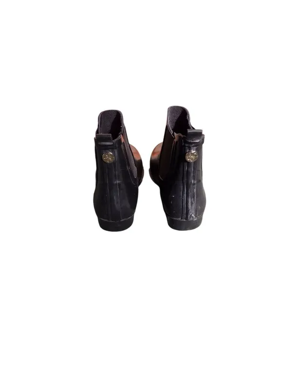 Guess Black and Gold Ankle Rain Boots - Image 6