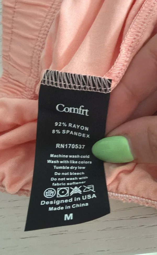 Comfrt Medium Cloud Shorts in Peach - Image 6