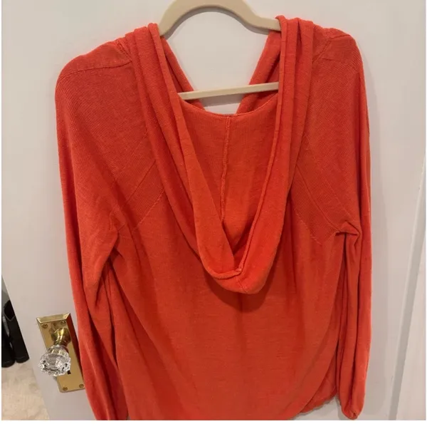Free People Orange Hoodie - Image 2