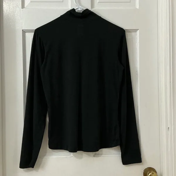 REI 1/4 Zip Pullover Women M Black UPF 50+ Athletic Hiking Base Layer Gorpcore Size M - Image 4