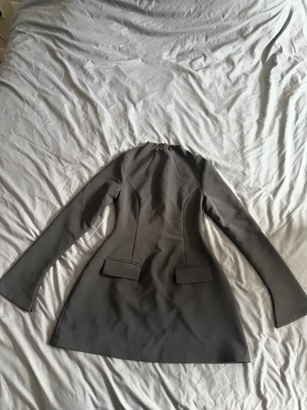 Odd Muse The Ultimate Muse Split Sleeve Minidress with Pockets in grey Gray Size XS - Image 4