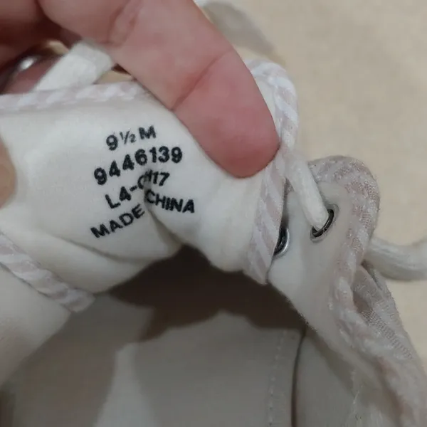 Sperry Top-Sider size 9 1/2 pale pink & white stripe NWOT - Image 10