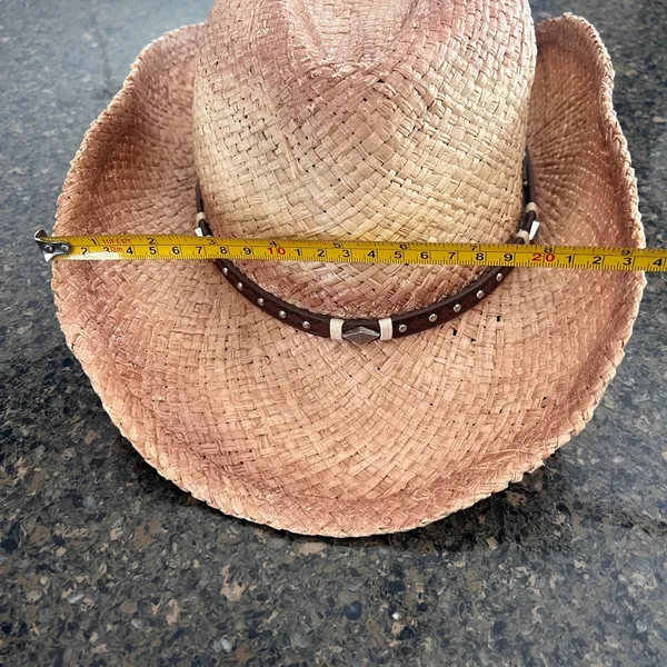 New w/tag Tidal Tom Straw Cowboy Hat, M/L - Image 9