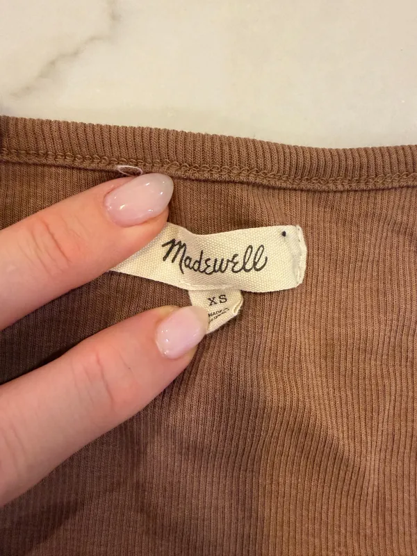 Madewell Ribbed Square Neck Top - Image 3