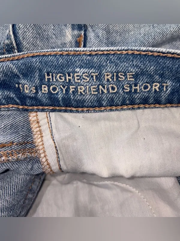 American Eagle Highest Rise 90s Boyfriend Jean Short Sz 2 - Image 4