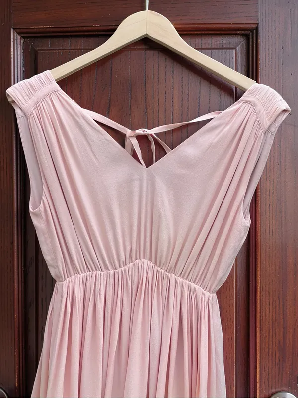 Madewell magnolia Tie Back Maxi dress - Image 4