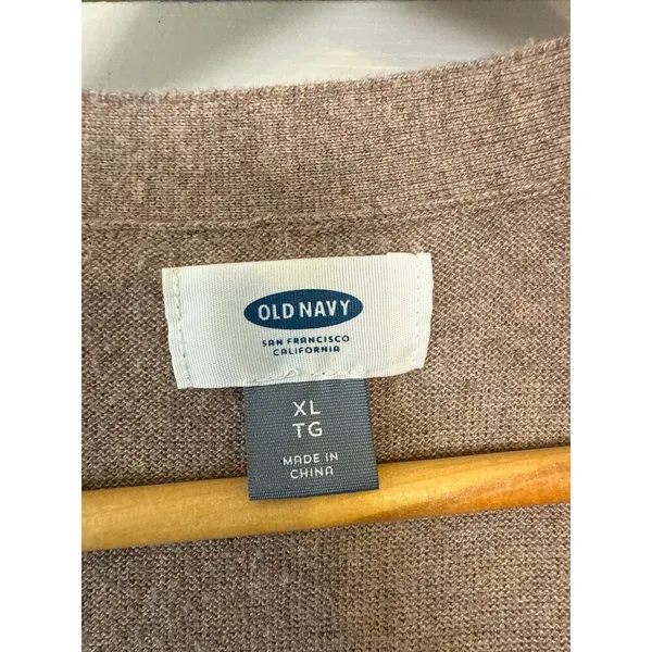 Old Navy Brown Lightweight Sweater Cardigan‎ Sz XL - Image 2