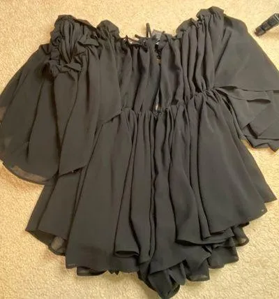 Michael Costello Revolve  Black Romper - Image 5
