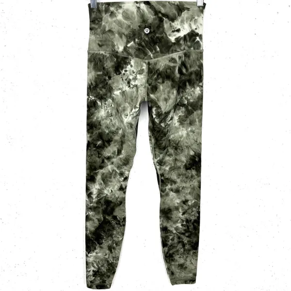 Lululemon Align Pants 28" Diamond Dye Light Sage Army Green Dark Olive Size 6 - Image 4