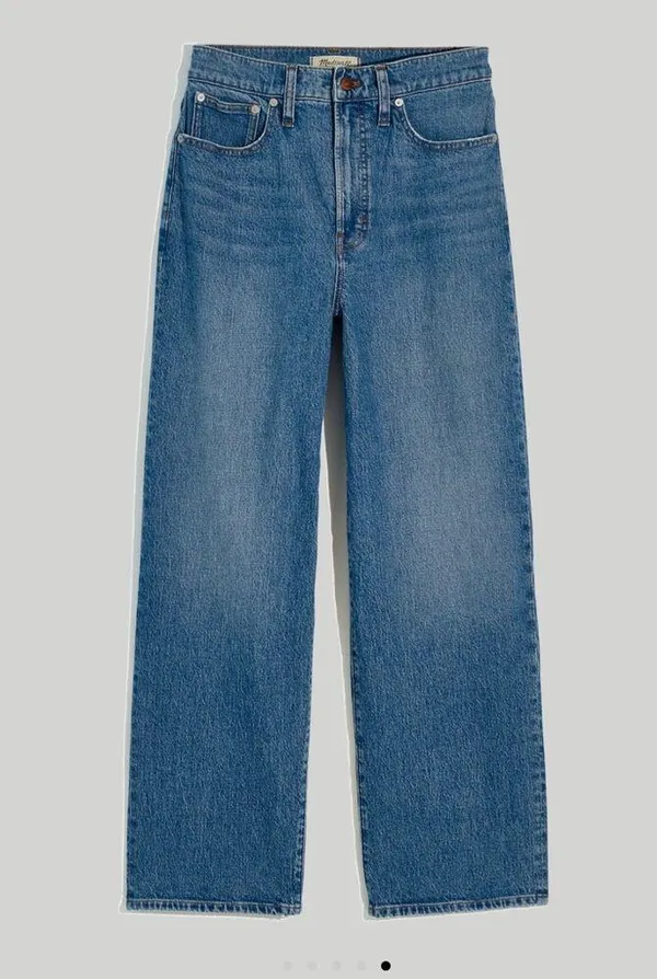 NWT Madewell The Perfect Vintage Crop Jeans Blue Raw Hem High Rise 26 Sold Out! - Image 4