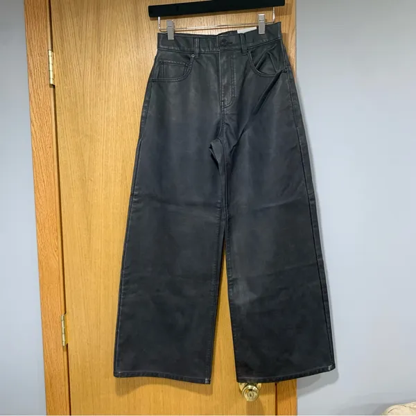 We The Free Misha High Rise Wide Barrel Pants - Black - Size 25 - Image 2