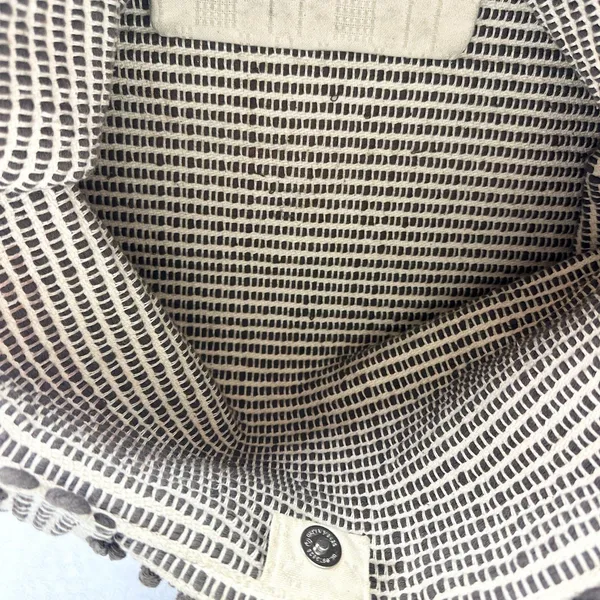 Antonello Tedde Capriccioli Handwoven Eco Luxury Handbag Large Rombi Linen - Image 12