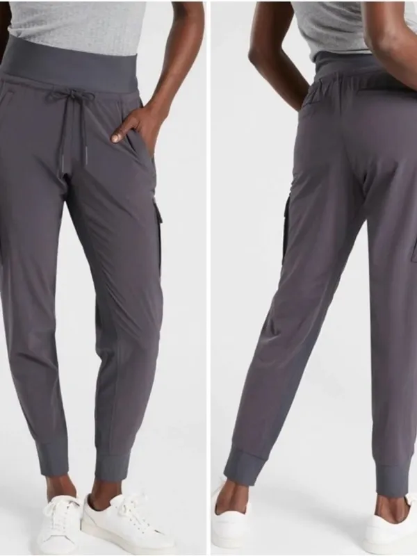 Athleta Dark Gray Women's Cargo Jogger Pants - Image 2