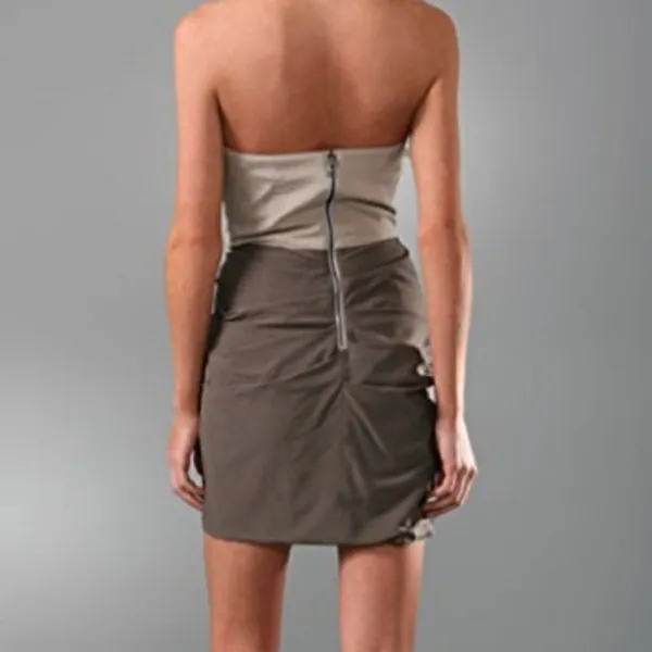 Alice + Olivia Silk Strapless Mini Dress - Image 2