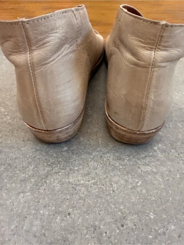 Free People Mont Blanc Asymmetrical Sandal Taupe Leather Flat Size 36 EU (6 US) - Image 6