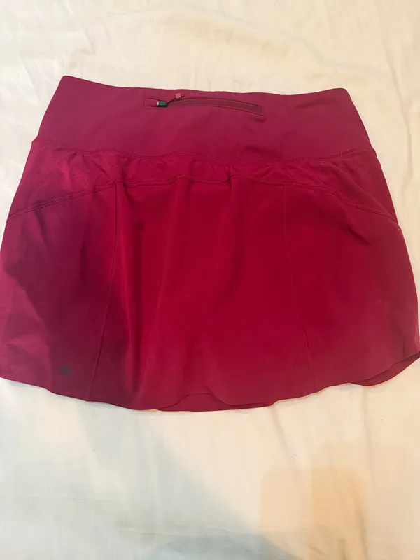 Athleta Run With It 14” Skort Small Berry Pink Running Skirt - Image 2