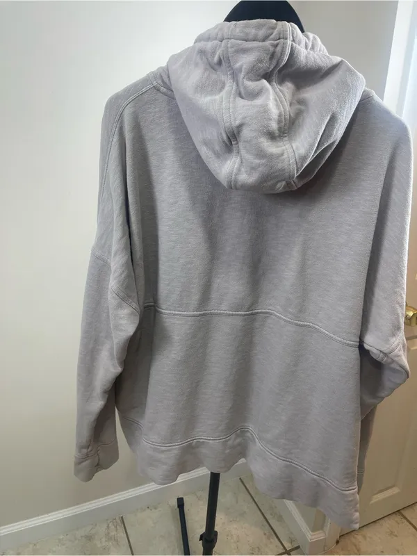 Carhartt Light Gray Pullover Hoodie Sweatshirt - Image 2