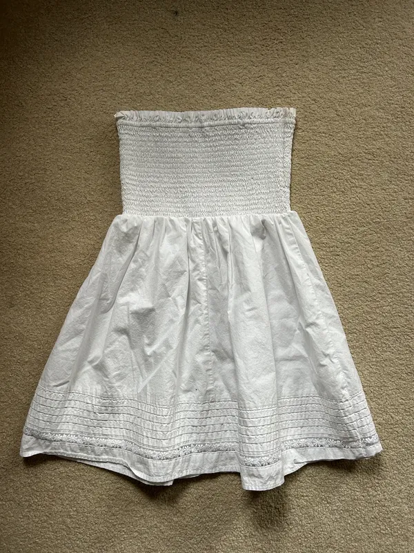 American Eagle Outfitters white strapless dress - Image 4