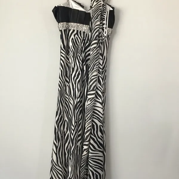 Gorgeous Zebra Print Dress- M - Image 4