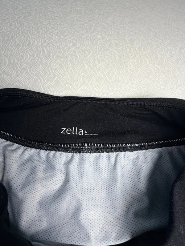 Zella Women’s Running Shorts Size L Black Perforated Lined Athletic Drawstring - Image 3