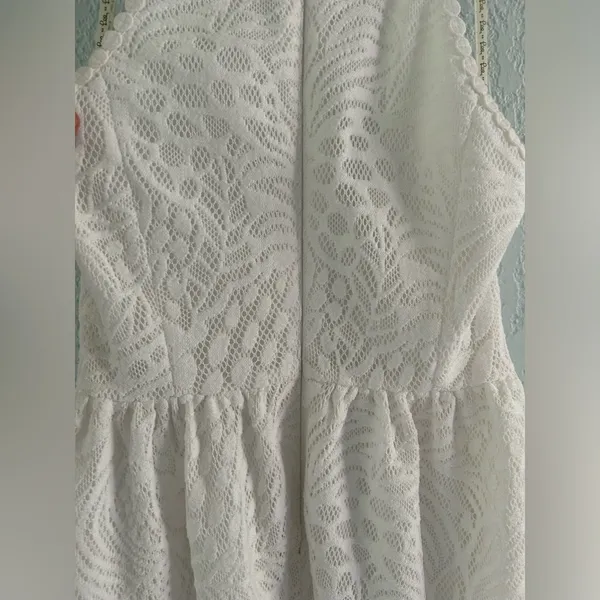 White Eyelet Lily Pulitzer Dress with pockets - Image 9